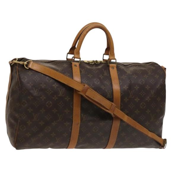 LOUIS VUITTON Handbags - LOUIS VUITTON Monogram Keepall Bandouliere 50 Boston Bag M41416 LV Auth BD2300